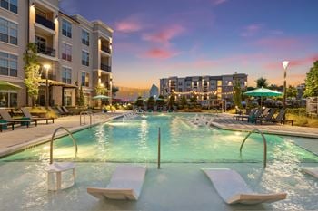 Resort-style swimming pool